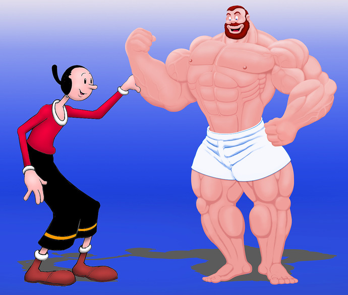 Ladies, if you were Olive Oyl which man would actually take: Popeye or Bluto?