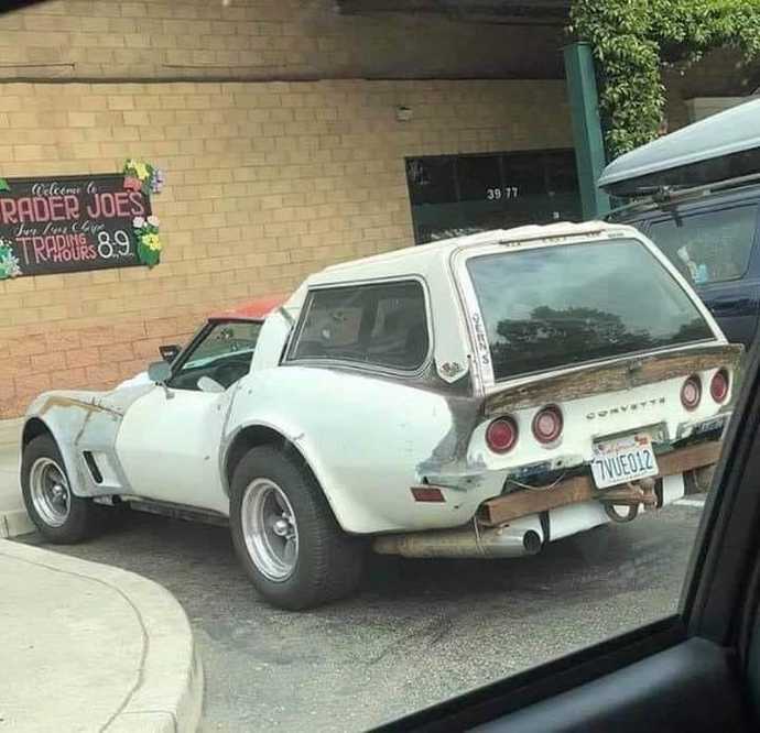 Who would do this to a Corvette?