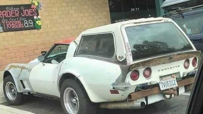 Who would do this to a Corvette?