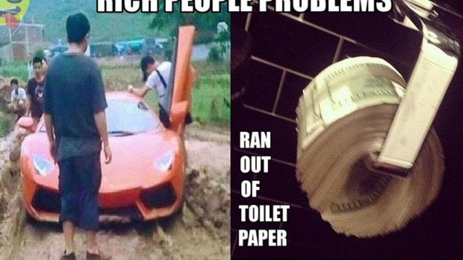 Would you rather have rich people problems like these?