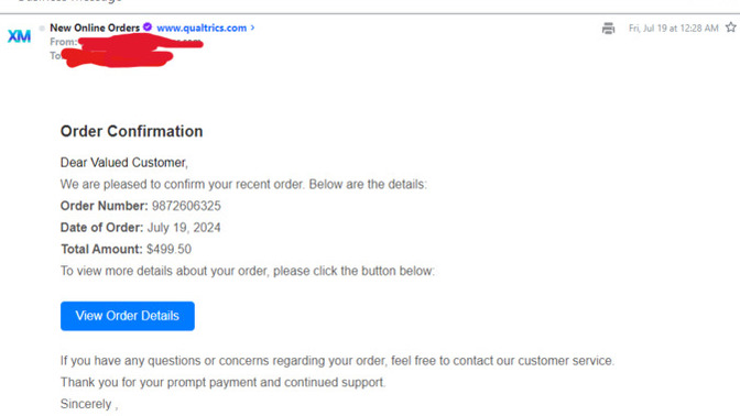 I got this order confirmation email, fake?
