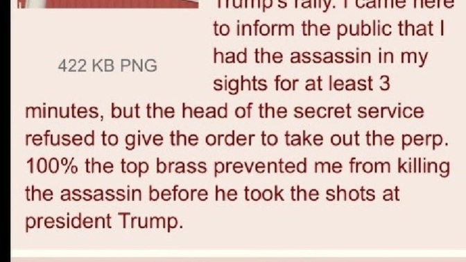 Did the secret service know that Thomas Matthew Crooks was on the roof with a rifle prior to the assassination attempt?