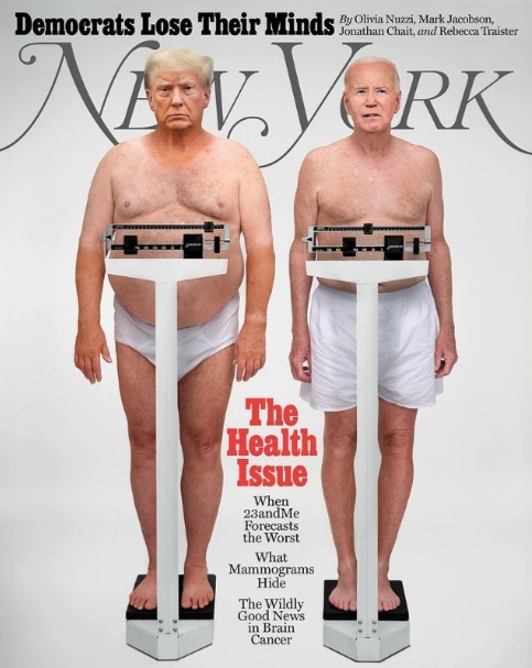 Partially nude picture of Biden and Trump, Appropriate or Not?