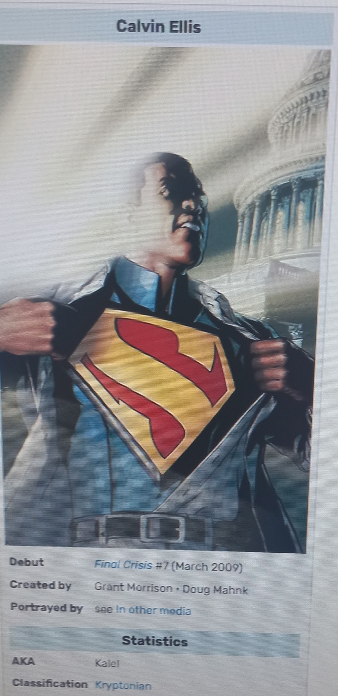 a t shirt would need both? canon said only one survivor from krypton