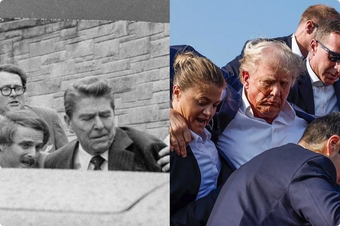 What is the difference between the assassination attempt on Regan and Trump (There was call for gun reform then - crickets now)?
