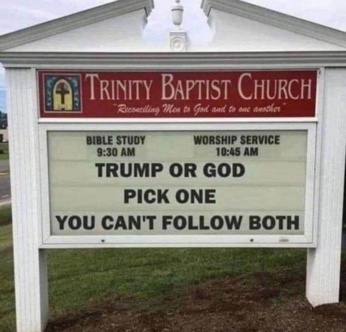 Trumplicans and Republicans - you call yourself so Pius, who would you pick when it comes down to it?