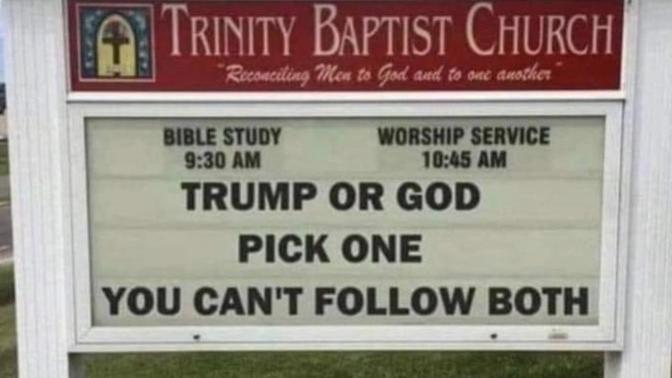 Trumplicans and Republicans - you call yourself so Pius, who would you pick when it comes down to it?