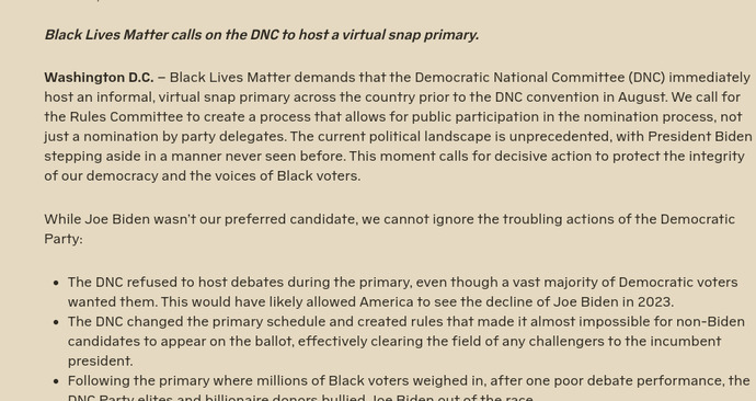 Any other Democrats currently angry that the DNC will be hand picking a candidate who got 0 primary votes?