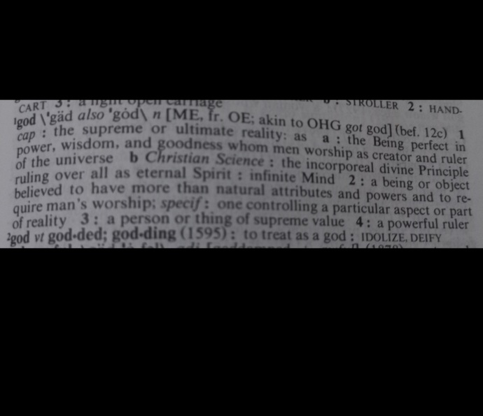 What do you think about GOD?