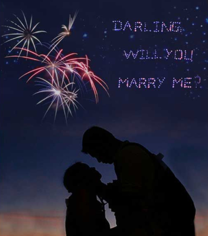 Ladies, would you like getting proposal on top of the Eiffel Tower with fireworks that will say: Will You Marry Me?