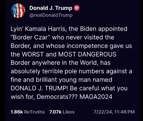 Why is Trump going insane more than usual with his crazy posts (calling himself a young man) now that Biden is out of race?