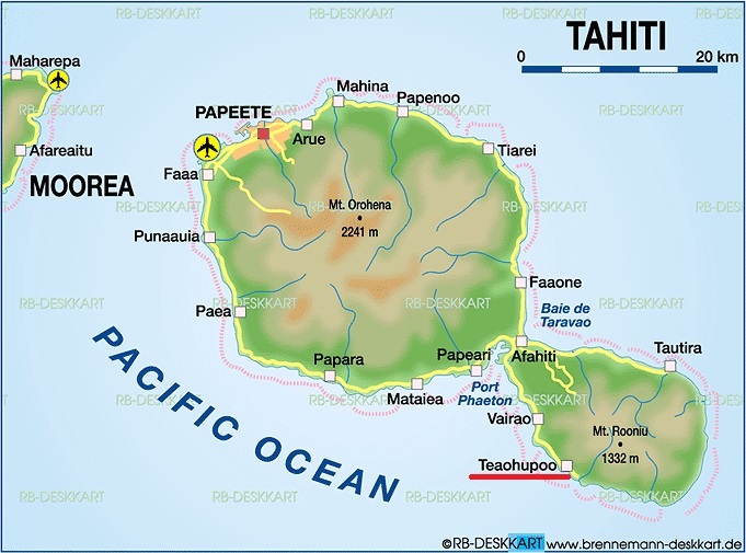 The surfing will take place in the underlined town