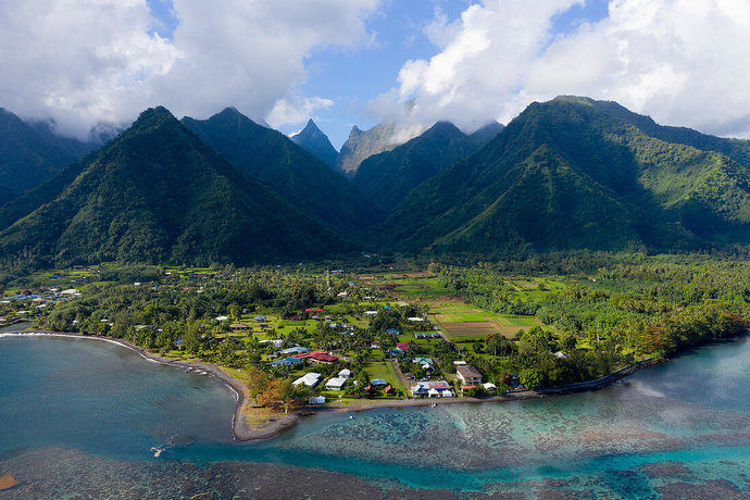 This is where theyll be surfing. Olympics in paradise.