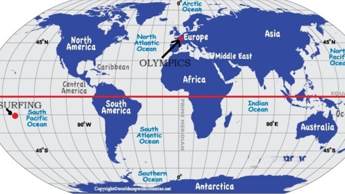 Did you know that this is the first Olympics to take place on two continents, in two hemispheres and in two different seasons?