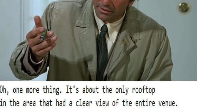 Should Columbo take over the SS bumbling investigation?