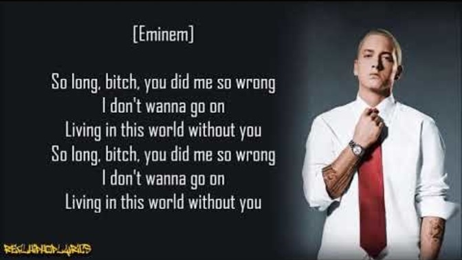 What song will you dedicate to the man/woman who had hurt you the most?