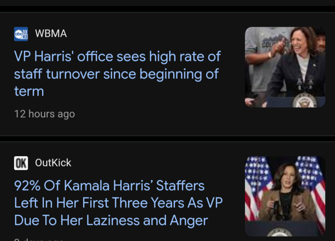92% of Kamala Harriss staff could not stand working with her and quit. Why does everyone who knows her hate her so much?