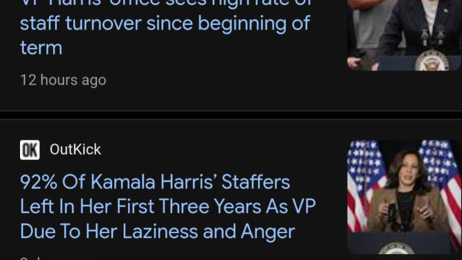 92% of Kamala Harris's staff could not stand working with her and quit. Why does everyone who knows her hate her so much?