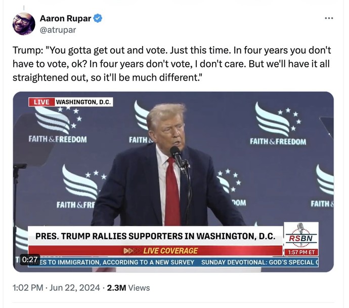 Did you know that Trump finally told the truth?