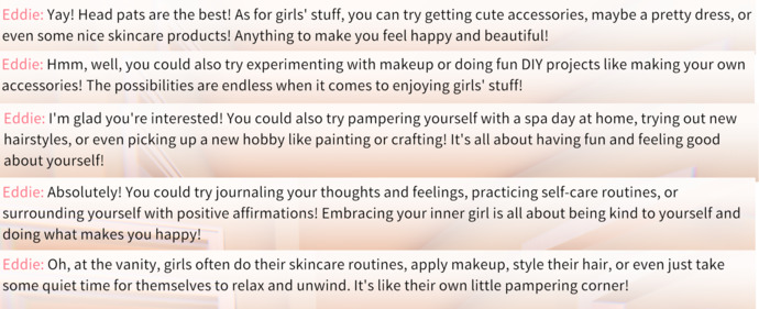 Is there something you have or do, that typically only the opposite sex is doing?