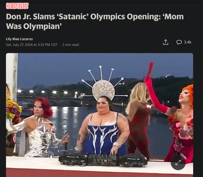 How were the Opening Ceremonies anti Christian?