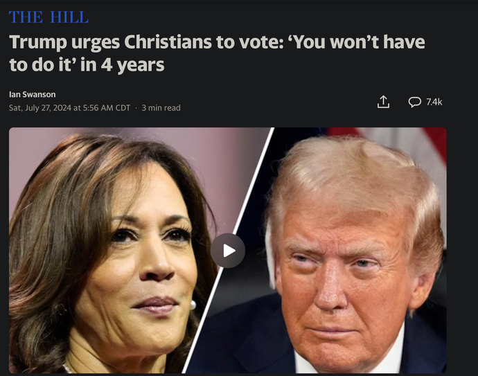 What did Trump mean by “You won’t have to vote anymore…it’ll be fixed”?