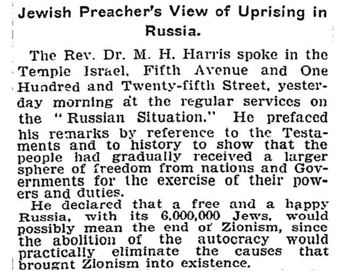January 29, 1905 / New York Times