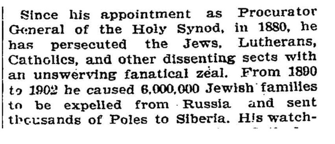 November 1, 1905 / New York Times