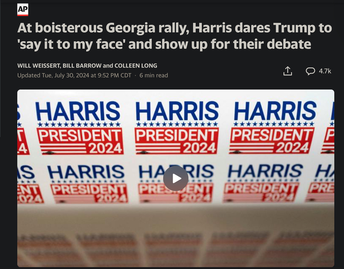 Harris might be best opponent for Trump?