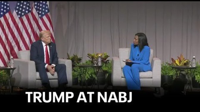 Did you see Trump DOMINATE the Black Journalist Convention?
