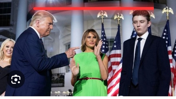 Is this proof that Trump and Baron's heights are being altered?