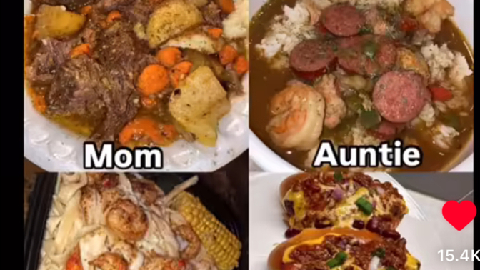 Who’s house you eating at?