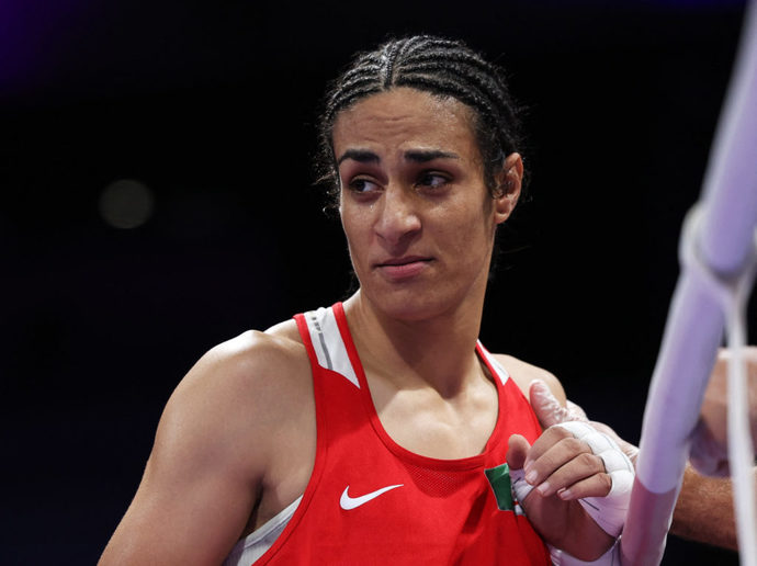 A man competing in female sport