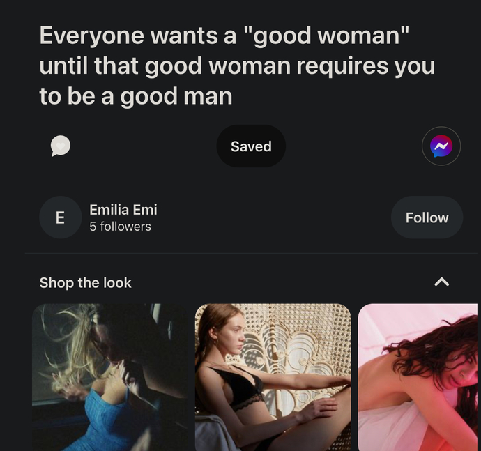 What is a good woman or good man?