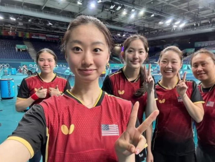 Chinese American beat China chinese on table tennis and far right wing on Twitter are mad about it?