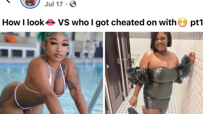 This woman posted a picture of an innocent woman her guy cheated on her with?