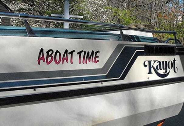 If you had a boat, what would you name it?