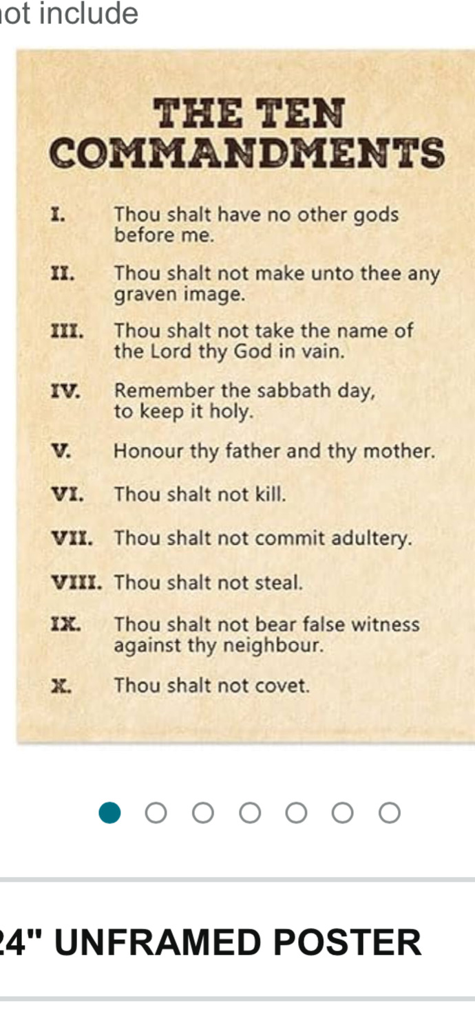 Do you follow the 10 commandments or at least try?