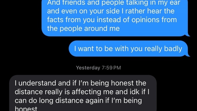 Breaking up over long distance?