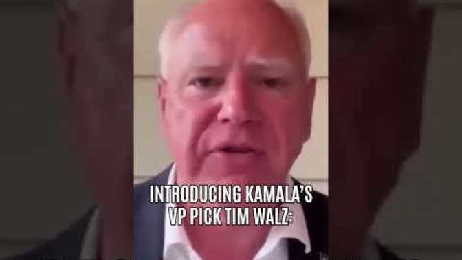Do you have a positive or negative view of Tim Walz, Kamala Harris's far left VP?
