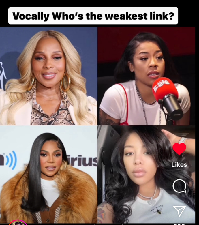 Vocally, Who is the weakest link in this group in music?