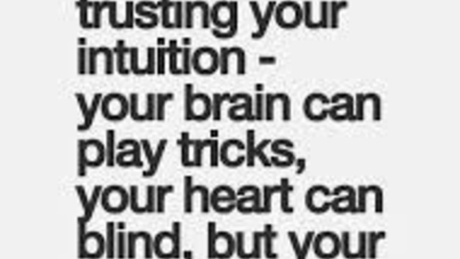 We All Have Some Kind Of Intuition Or Git Feeling, But Tell Me This... Do You Actually Listen ?