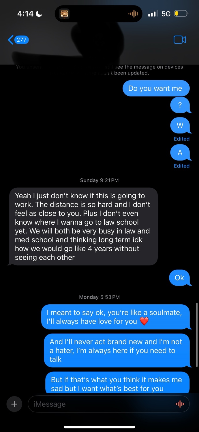 Break up or making things work in long distance?