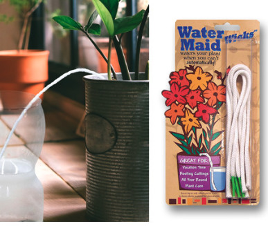 Wick waterer