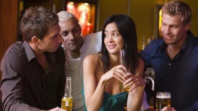 Why would a girl give you her number when she's surrounded by a dozen hot dudes?