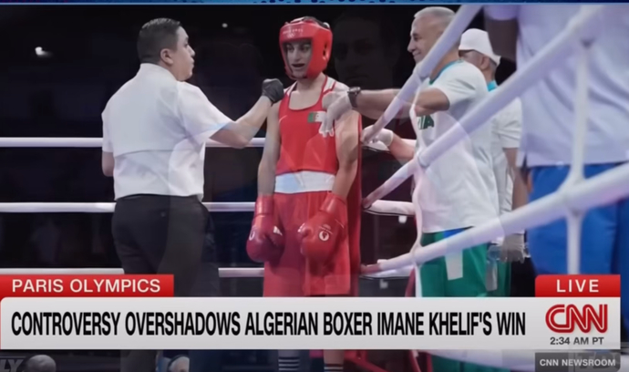 So she’s not a tranny boxer? The loser was just moaning like Trump?