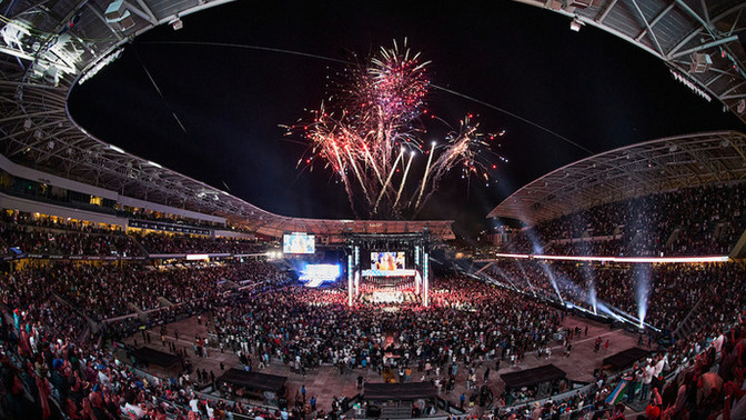 If y’all into performing, would you like to perform in a sold out packed stadium?