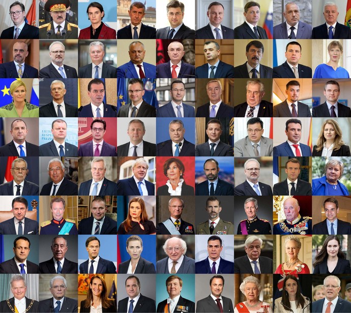 World leaders in 2020