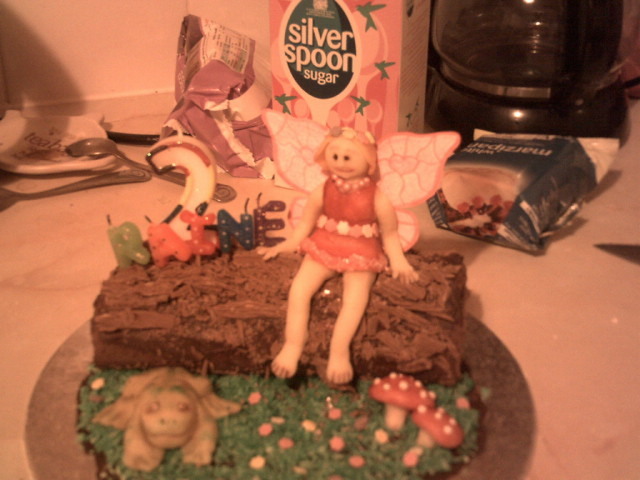What do you think of this cake I made for my sister's kids birthday?