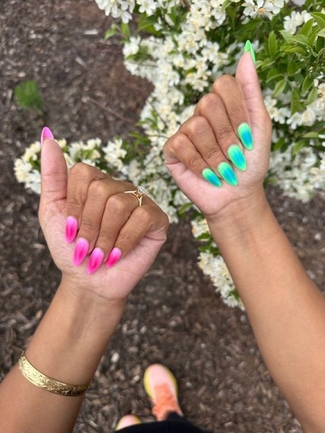 my flight is in a couple of hours help me pick my nails!!!!?